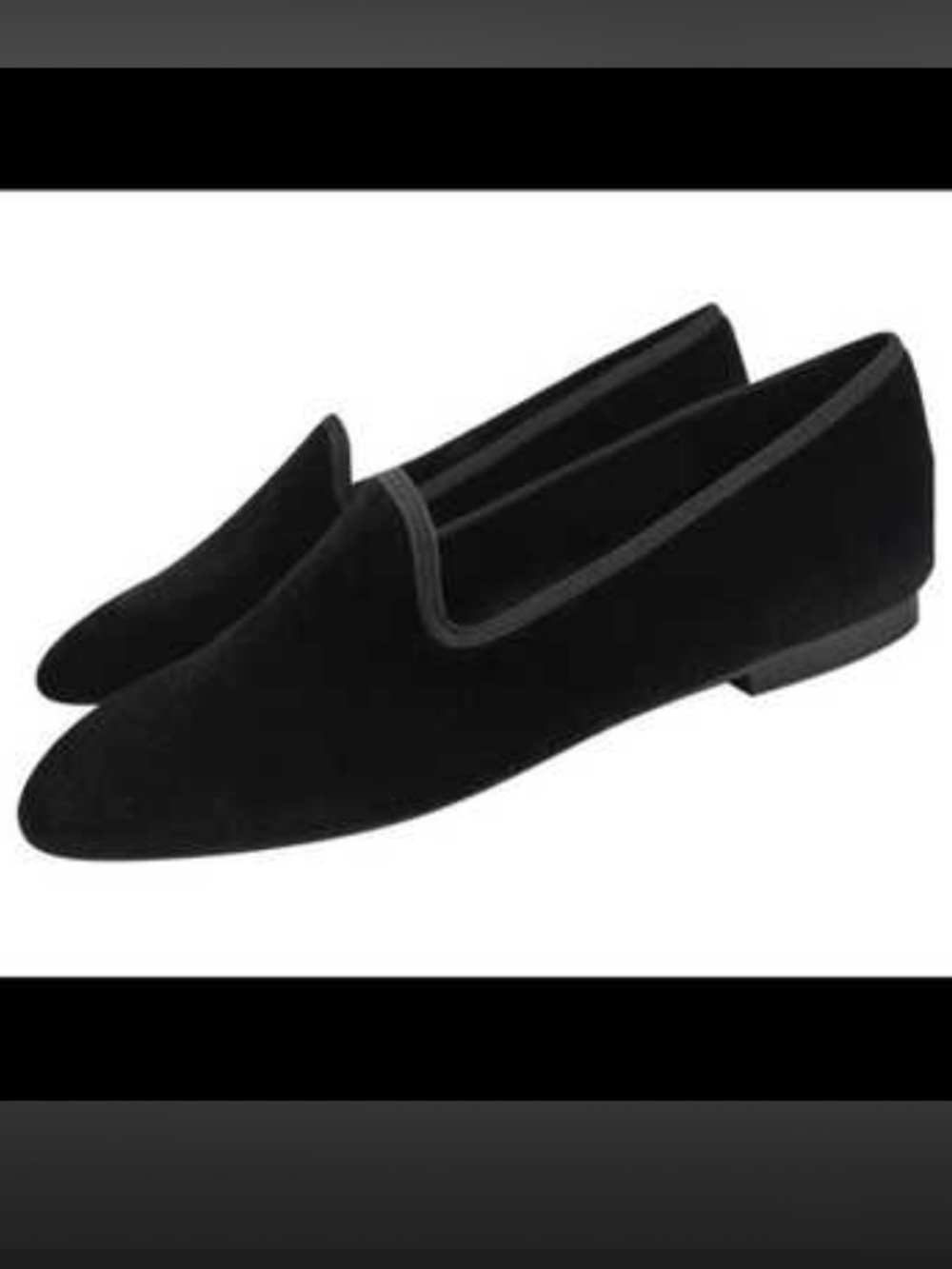 Zara Low-Heeled Velvet Loafer Shoes